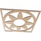 Ekena Millwork Blume Wood Fretwork Pierced Ceiling Medallion, Alder, 16"OD x 5 1/2"ID x 3/8"T CMWP16X16X0375BLAL - alternate 2